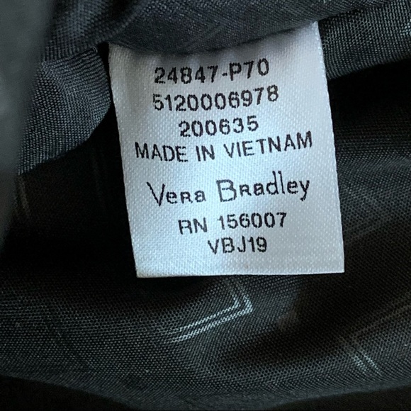 Vera Bradley Paisley Noir Trimmed Crossbody Bag - Picture 12 of 12